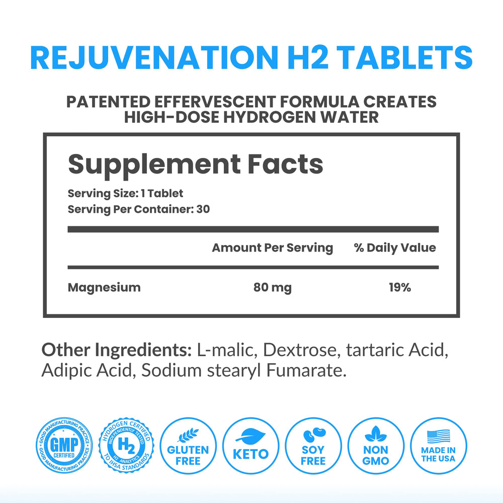 DRINK HRW Rejuvenation in a glass of water, supporting mental clarity.