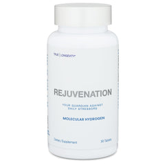 DRINK HRW Rejuvenation tablet dissolving in water, delivering hydrogen-rich hydration.