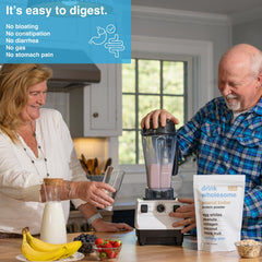 Drink Wholesome packaging underscores gluten-free and low FODMAP benefits.