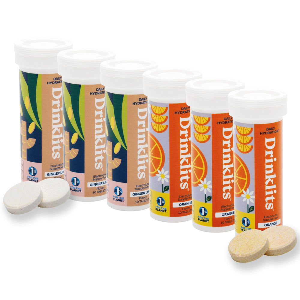 Drinklits Ginger Lime tubes for on-the-go hydration during workouts.