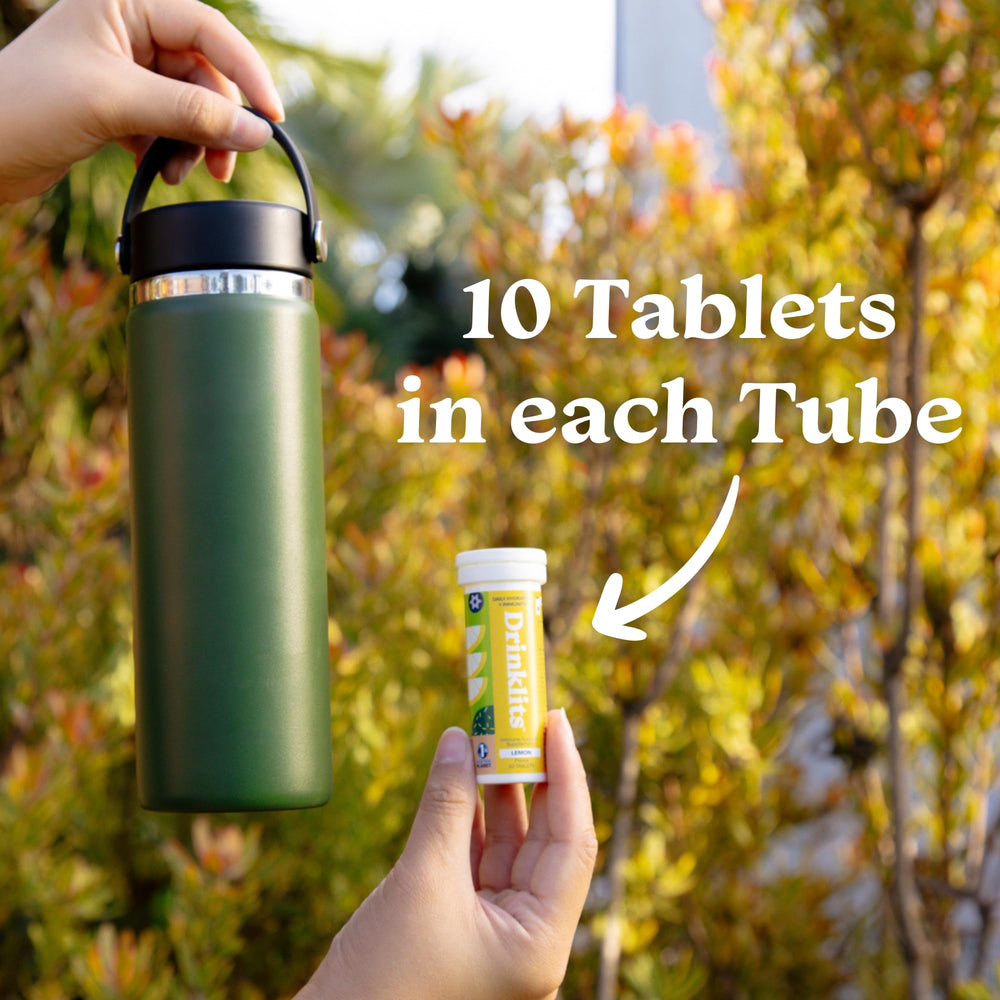Drinklits Lemon Immune on-the-go pack ideal for travel hydration.