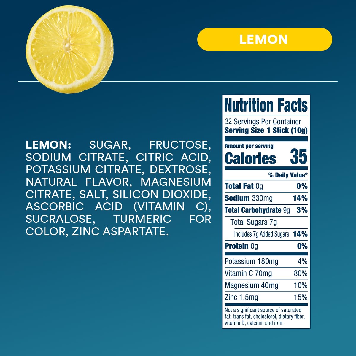 DripDrop Lemon bottle with packets for travel-ready hydration during workouts.