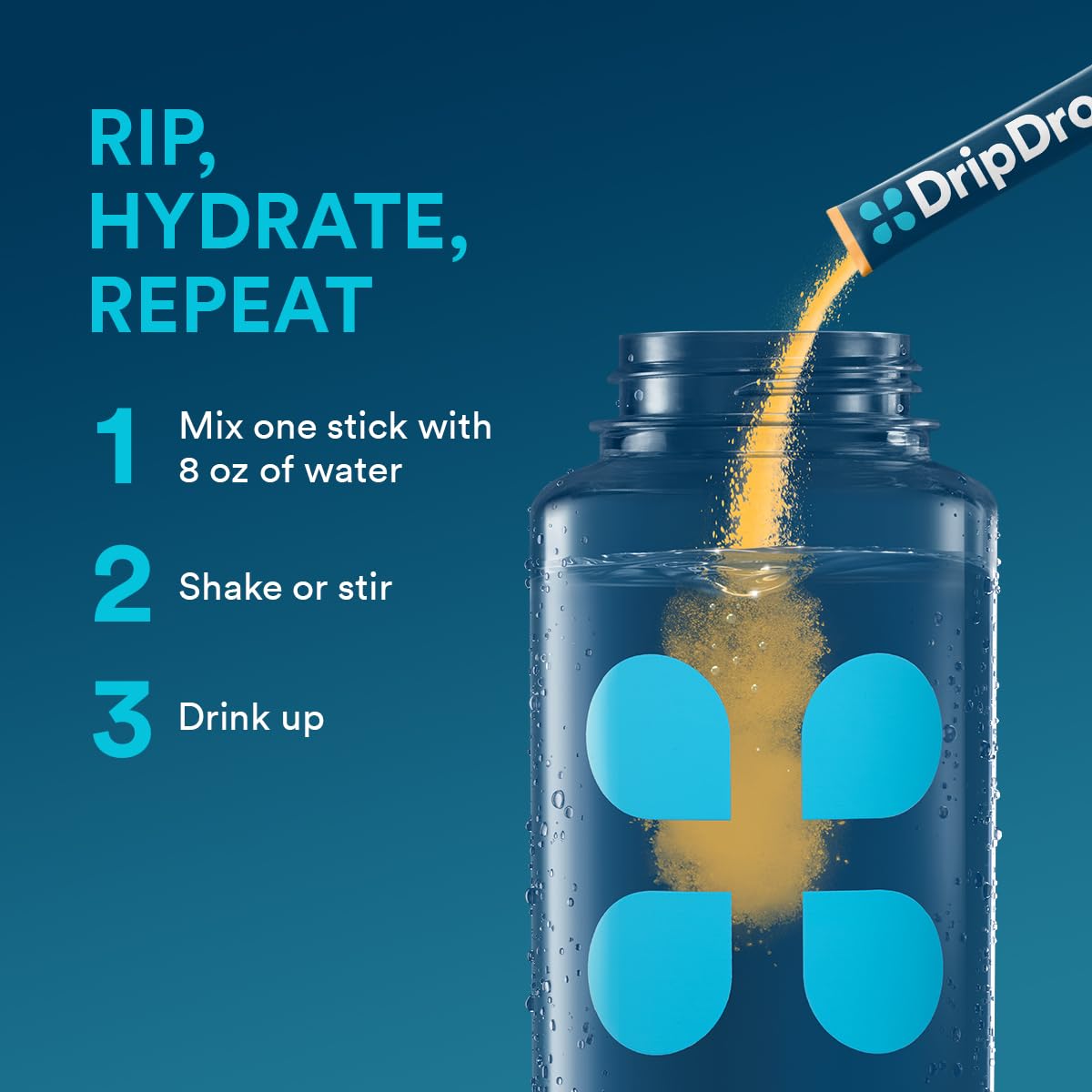 DripDrop Mayo Clinic award badge highlights trusted brand and mission.