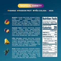 DripDrop Passion Fruit sachet with tropical aroma during activity.