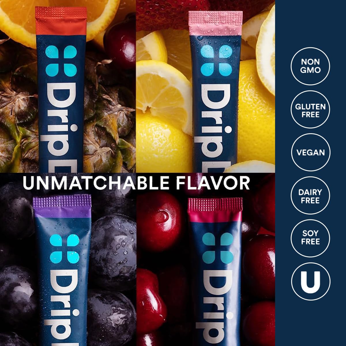 DripDrop travel-friendly electrolyte packets for adventures