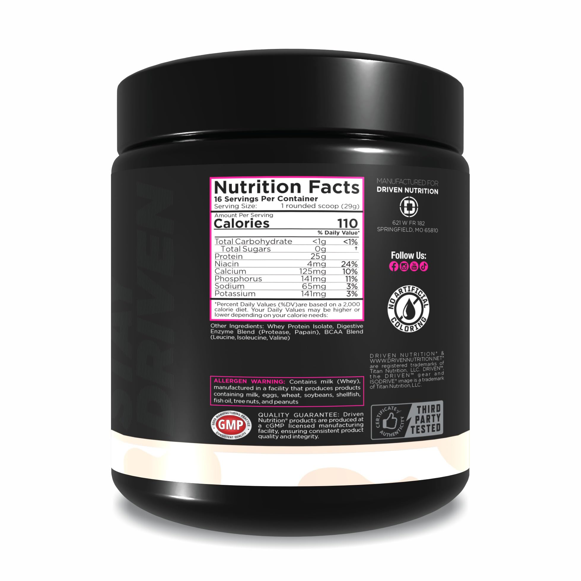 ISODRIVE mixing action demonstrates quick blend in under 30 seconds.