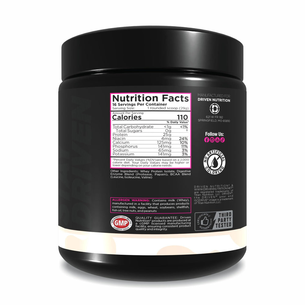 ISODRIVE mixing action demonstrates quick blend in under 30 seconds.