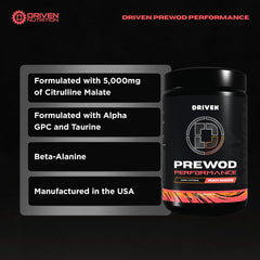 Driven Nutrition PRE WOD Island Charge stimulant-free powder with electrolytes for hydration.