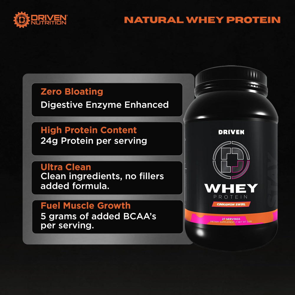Driven WHEY with added BCAAs for a complete amino profile