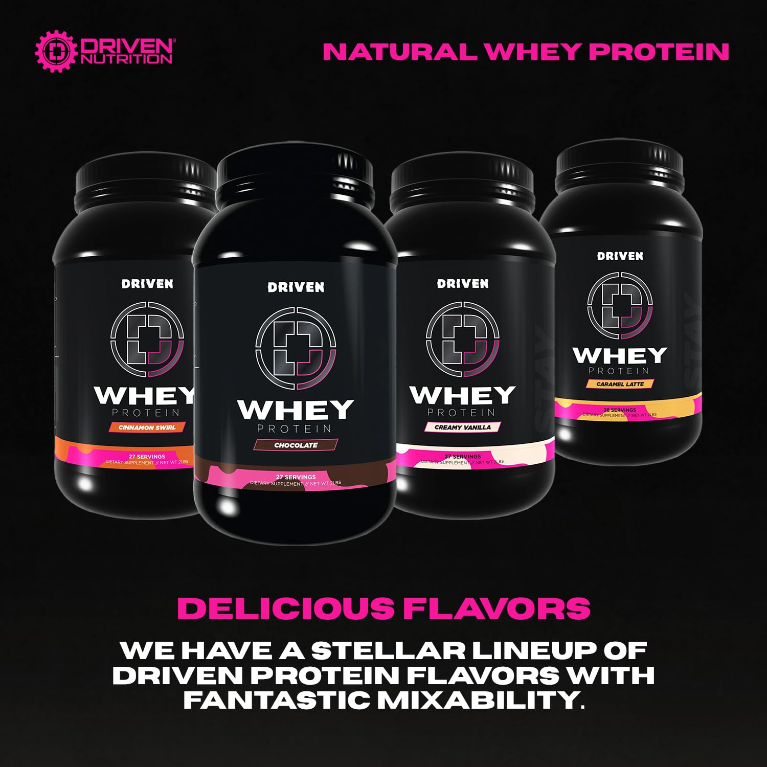 Driven WHEY with BCAAs for athletic recovery and complete amino acid profile