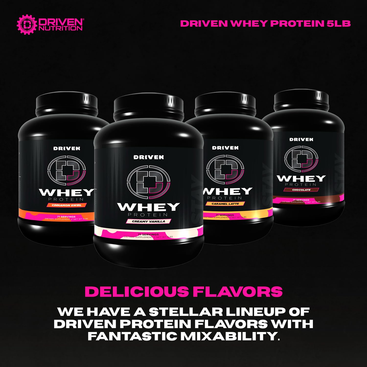 Driven Whey digestive enzymes icon signaling easier digestion.