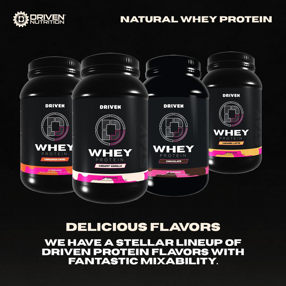 Meal planning scene with Driven WHEY as daily protein option