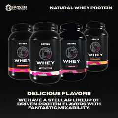 Meal planning scene with Driven WHEY as daily protein option