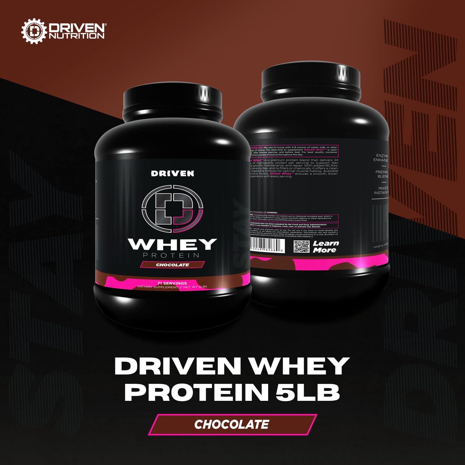 Driven Whey scoop dispensing powder for quick, smooth mixing