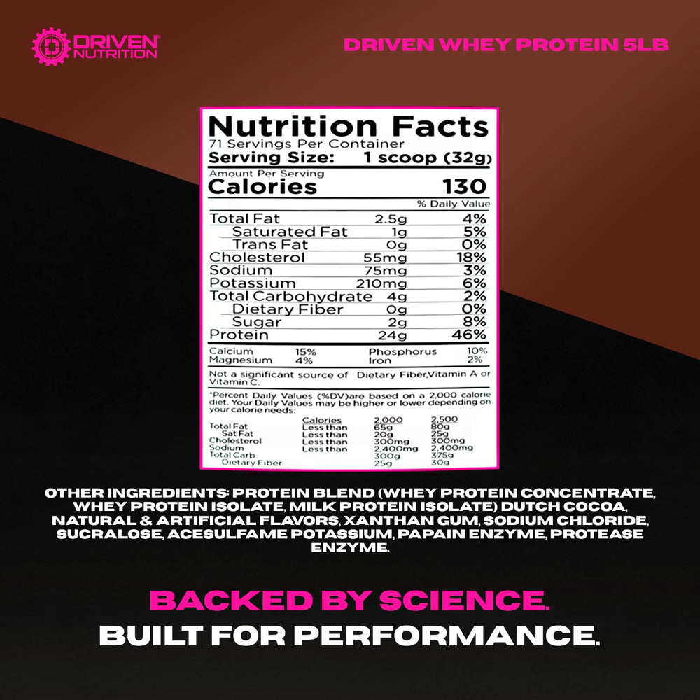 Driven Whey being mixed in a shaker for a creamy shake