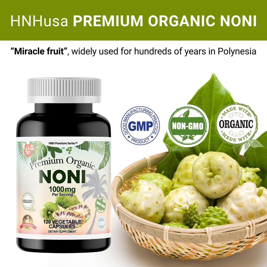 Dr.K&C HNHusa Noni capsules being dispensed for easy daily use.