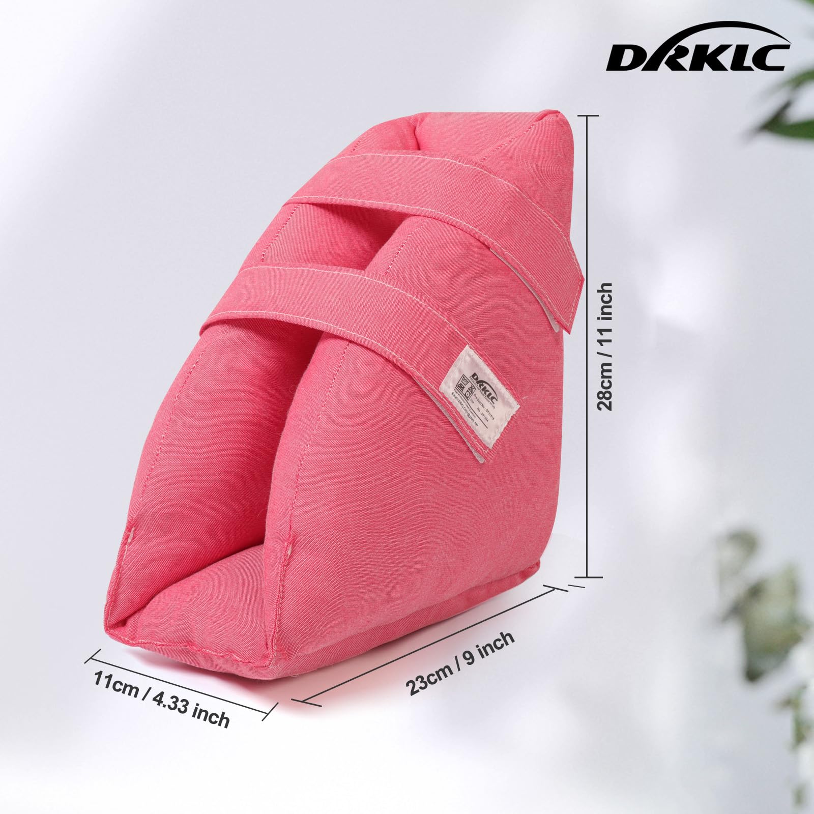 DRKLC bedridden cushion with adjustable Velcro closures for most feet