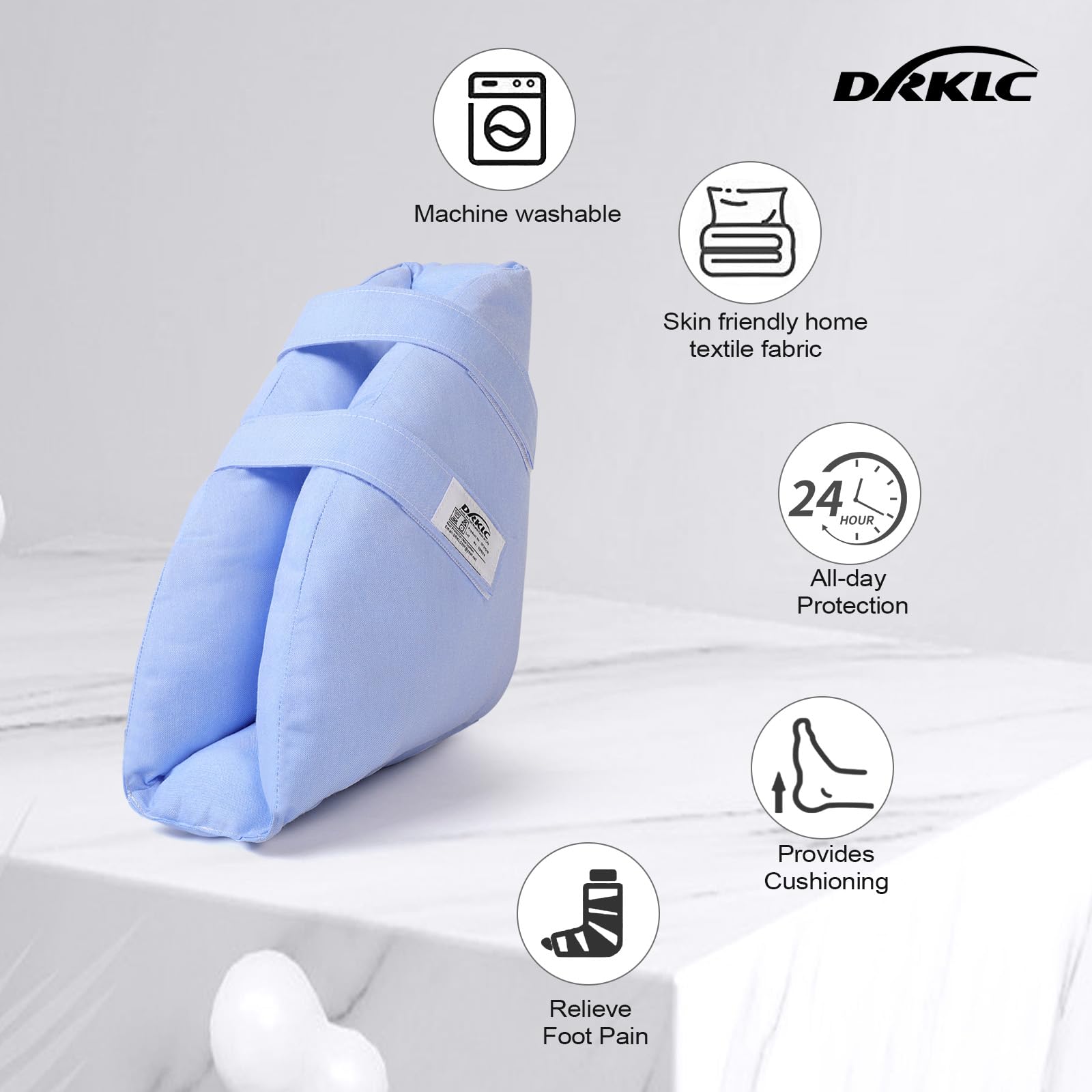 DRKLC Heel Protector Boot is machine washable for easy cleanup
