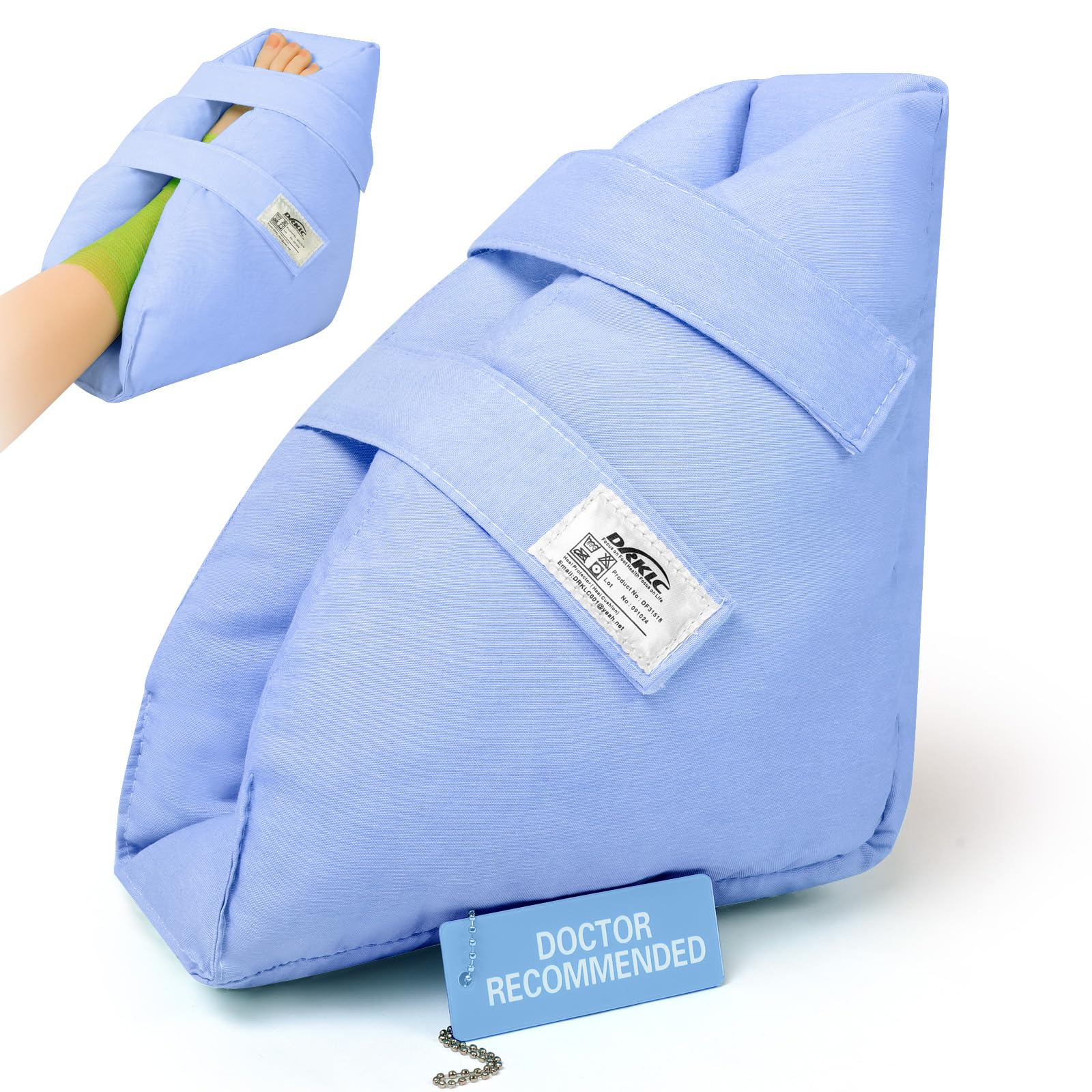 DRKLC Heel Protector Boot with strap closure ensures a stable, adjustable fit