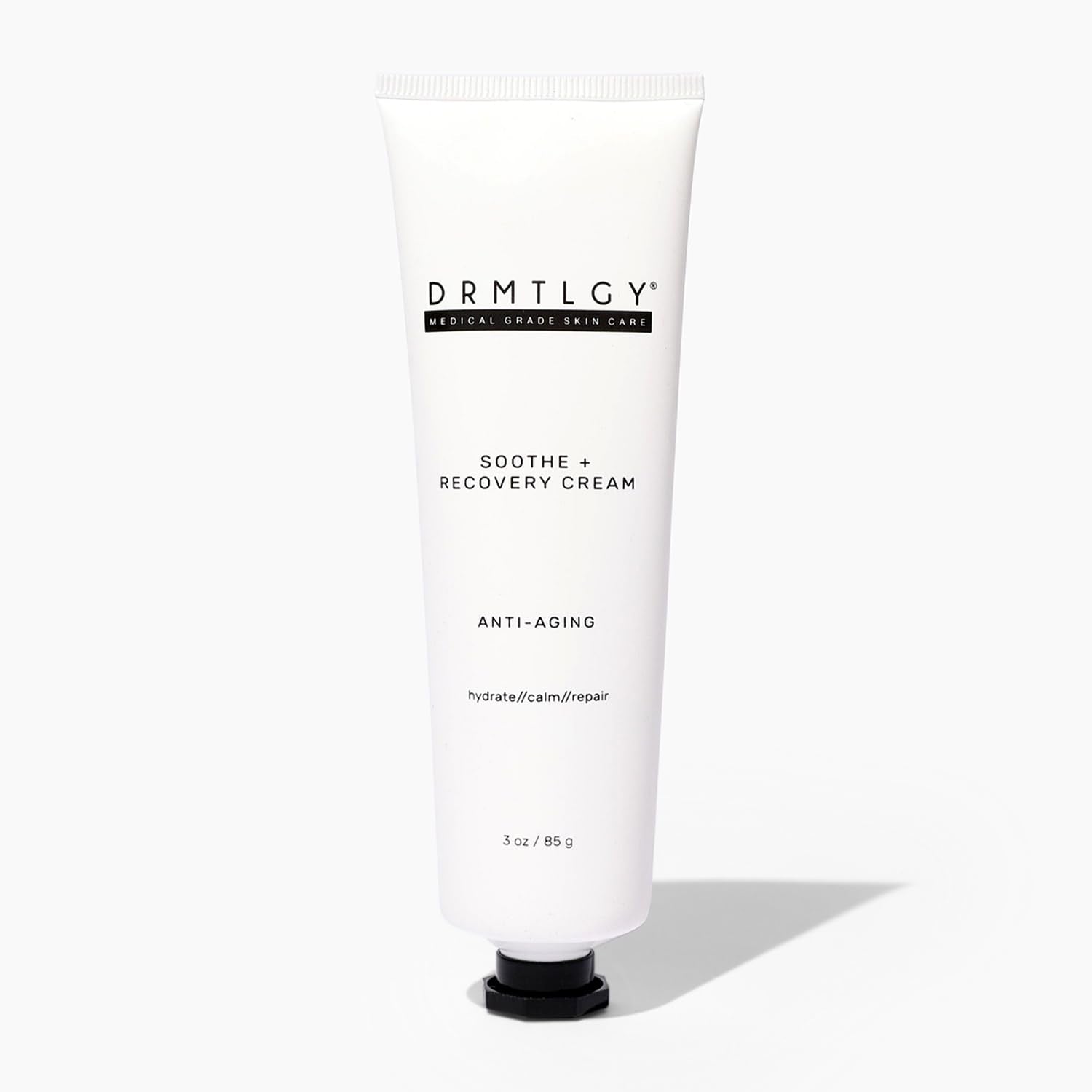 DRMTLGY Soothe and Recovery Cream bottle for daily hydration.
