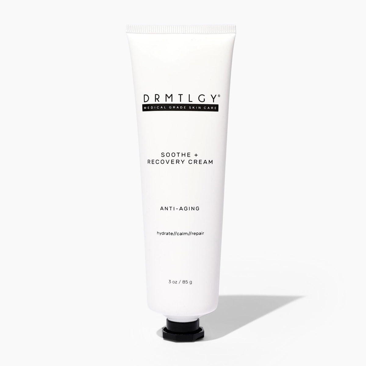 DRMTLGY Soothe and Recovery Cream bottle for daily hydration.