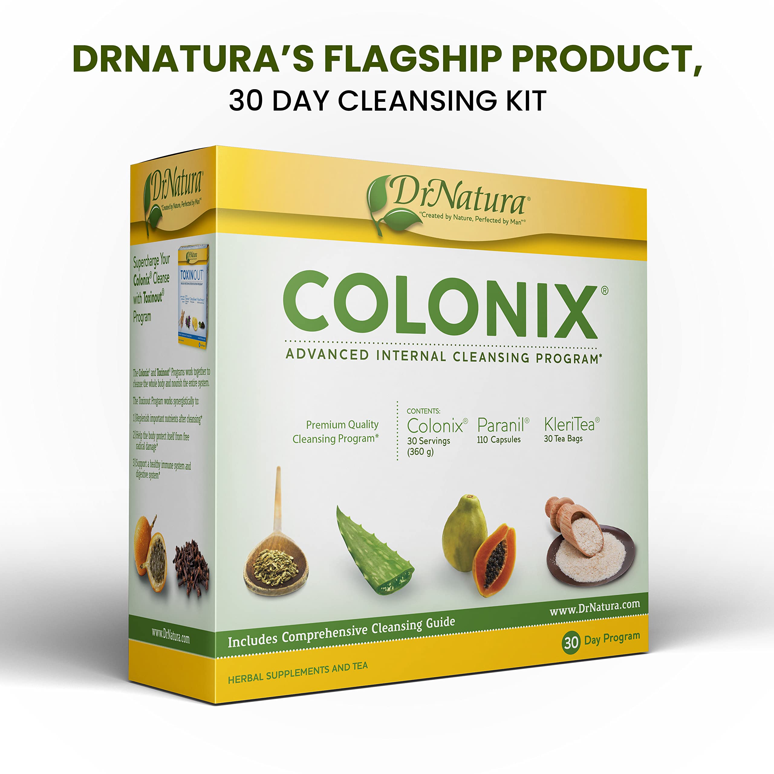 DrNatura Colonix herbal capsules bottle for daily wellness support