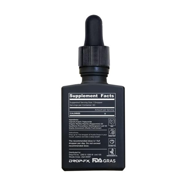 DROP FX Hustle Drops pre-workout use for quick airway expansion.