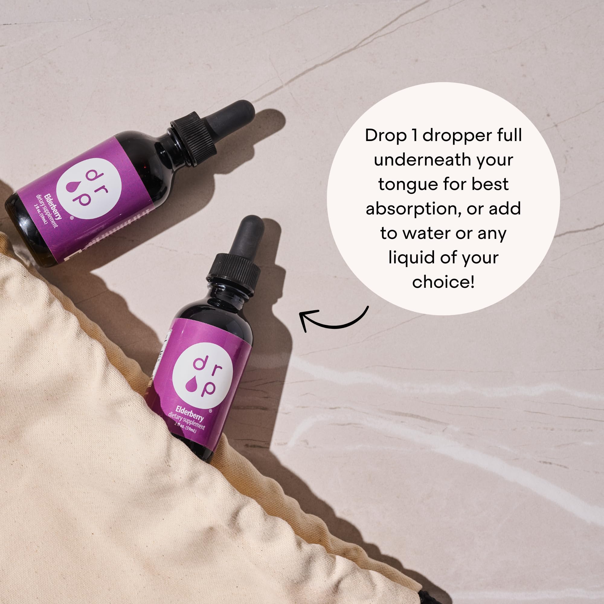 DRP Elderberry Drops proudly made in the USA with cGMP quality.