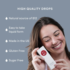 DRP bottle shown as USA-made in a cGMP facility context.