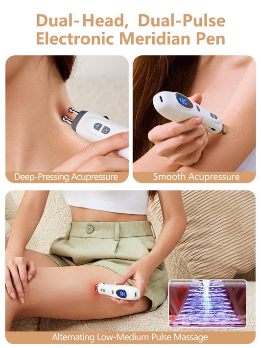 Dr.Rehabi dual-head design in-use for targeted muscle release