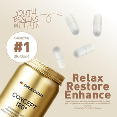 DR.ROSER packaging emphasizing gluten-free and non-GMO features.