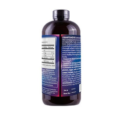 Drs Advantage CoQ10 drops into a glass for flexible use.
