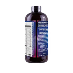 Drs Advantage Liquid Mega Multivitamins glass with liquid shows a tasty daily option.