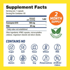 Drs Hope PQQ CoQ10 capsules for daily cognitive support