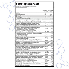 Drucker Labs intraMAX ingredient panel signals 415+ vitamins and minerals for balanced nutrition.
