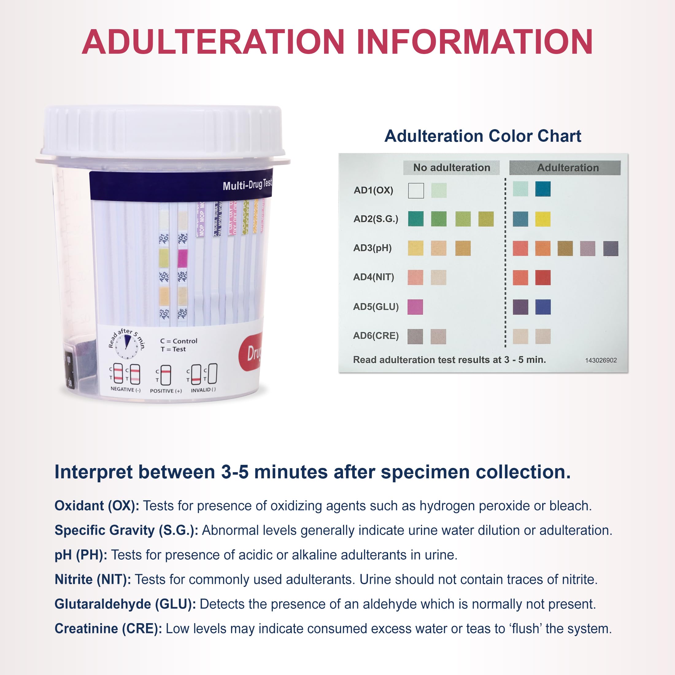 DrugTect individually wrapped tests provide freshness and convenience.