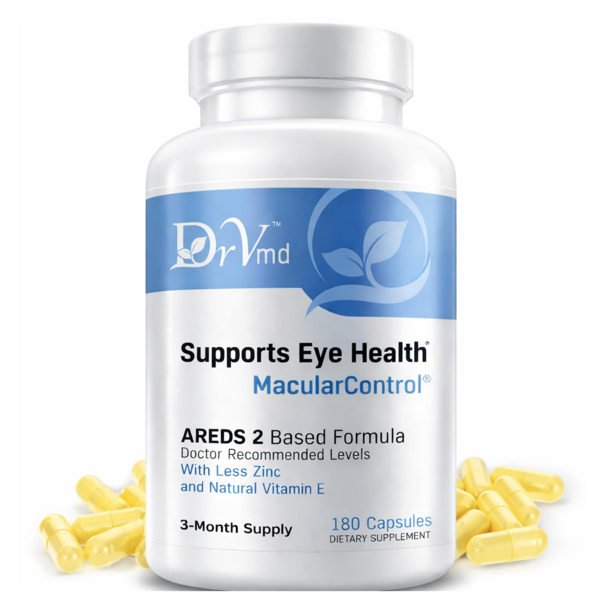 DrVmd Macular Control bottle front for daily eye support