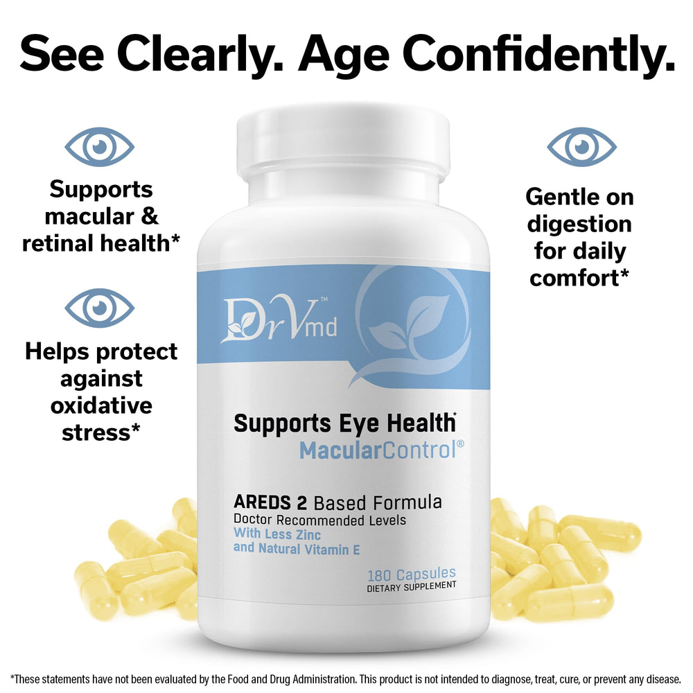 DrVmd Macular Control label USA-made signals trusted production