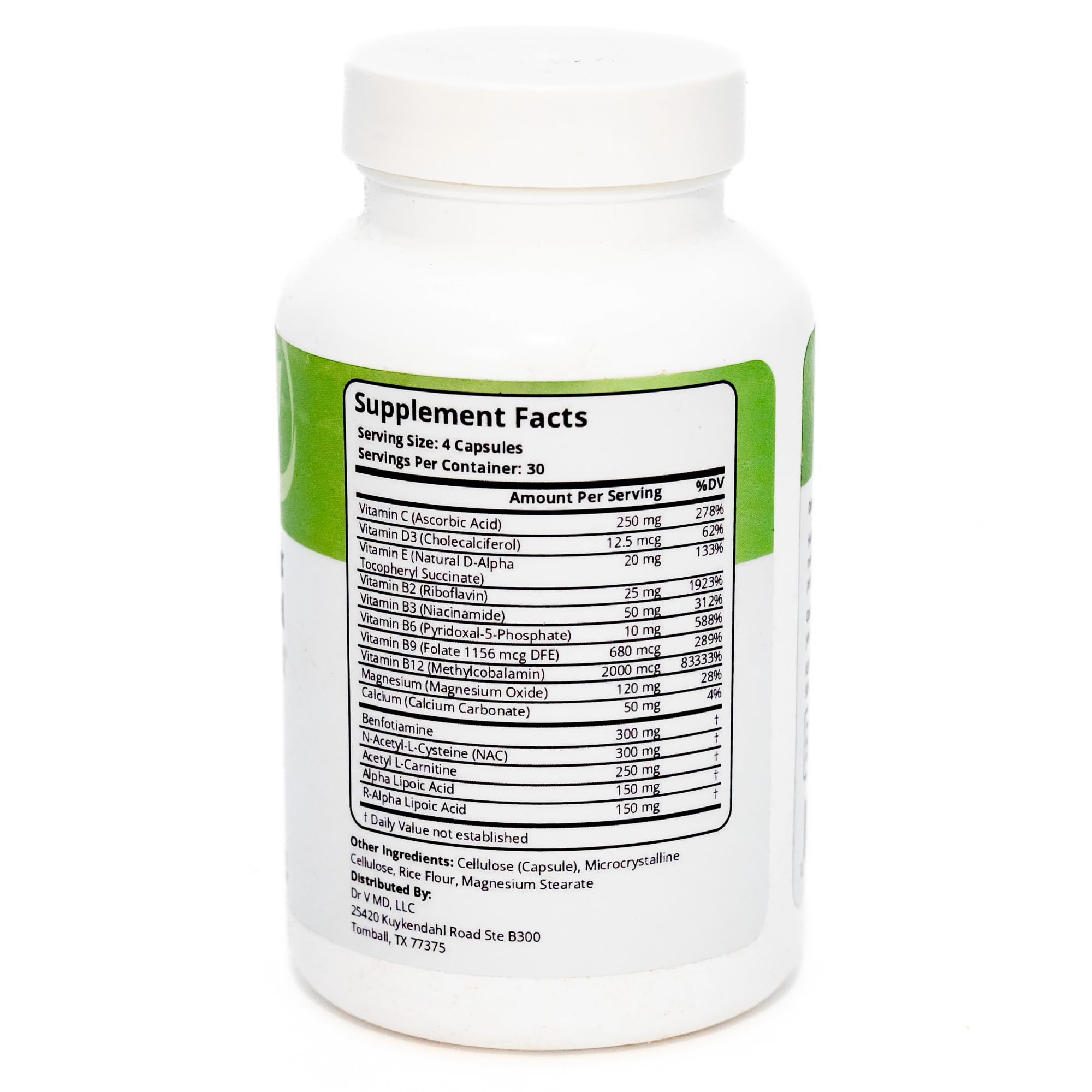DrVmd Nerve Control one-month supply packaging ready.