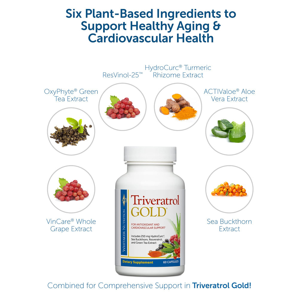 DR.WHITAKER Triveratrol Gold bottle pour demonstrates simple, on-the-go dosing.