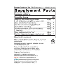 DR.WHITAKER Triveratrol Gold capsules shown for convenient daily aging support.