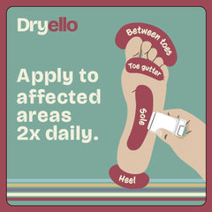 Dryello Athlete’s Foot Stick compact and portable for active lifestyles.