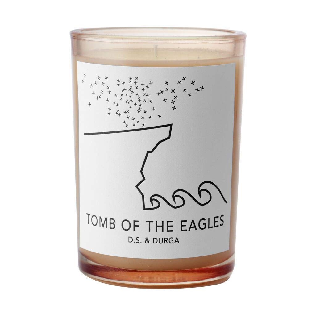 DS & Durga Tomb Of The Eagles 7 oz candle for a cozy evening ambience.