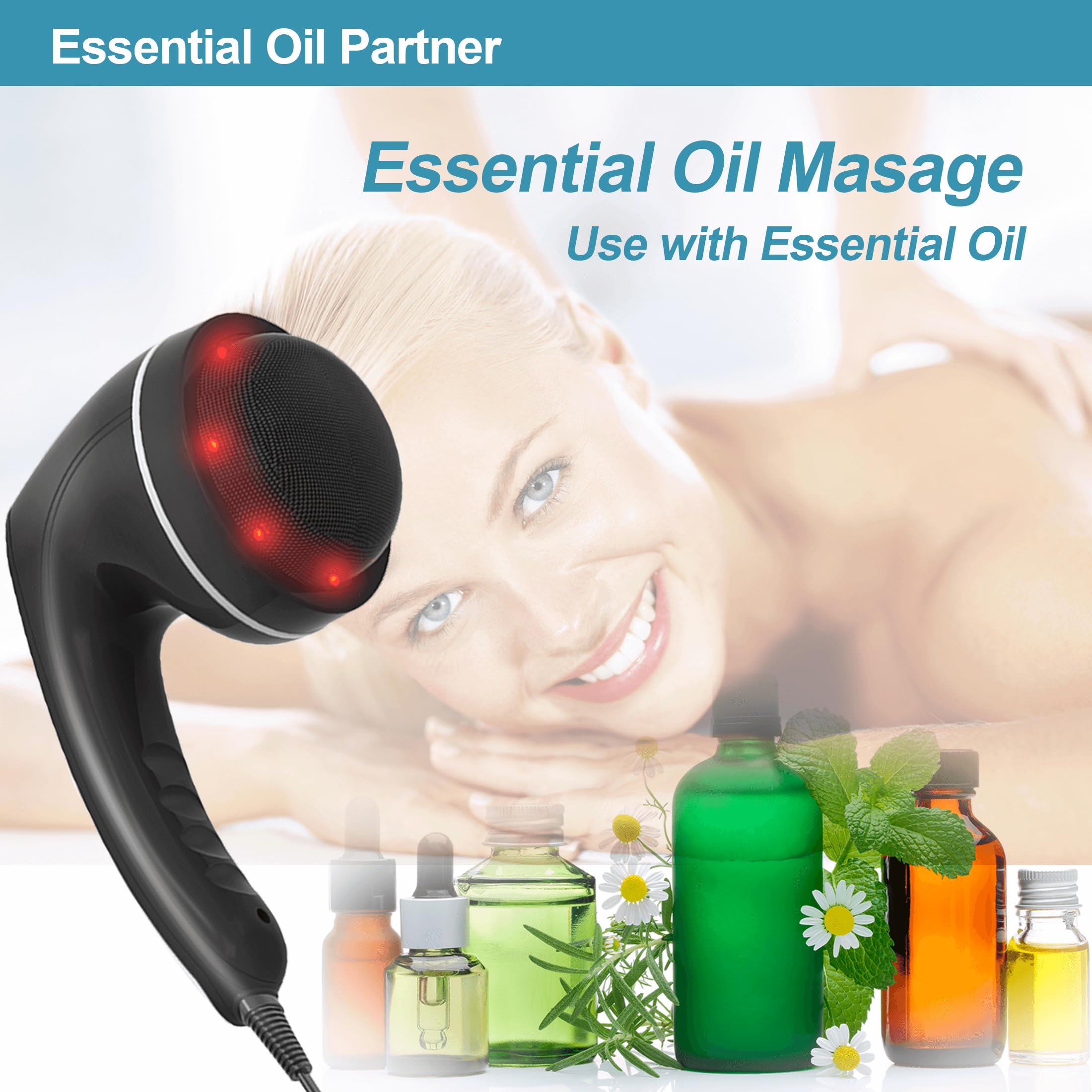 DS SAVORING adjustable speed dial for gentle to deep tissue massage