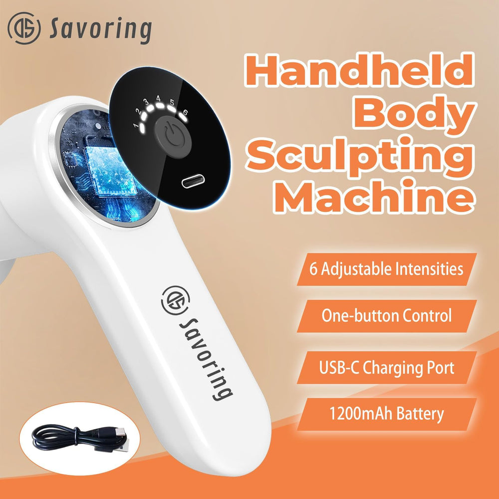 DS SAVORING deep kneading node head in use for targeted tissue stimulation