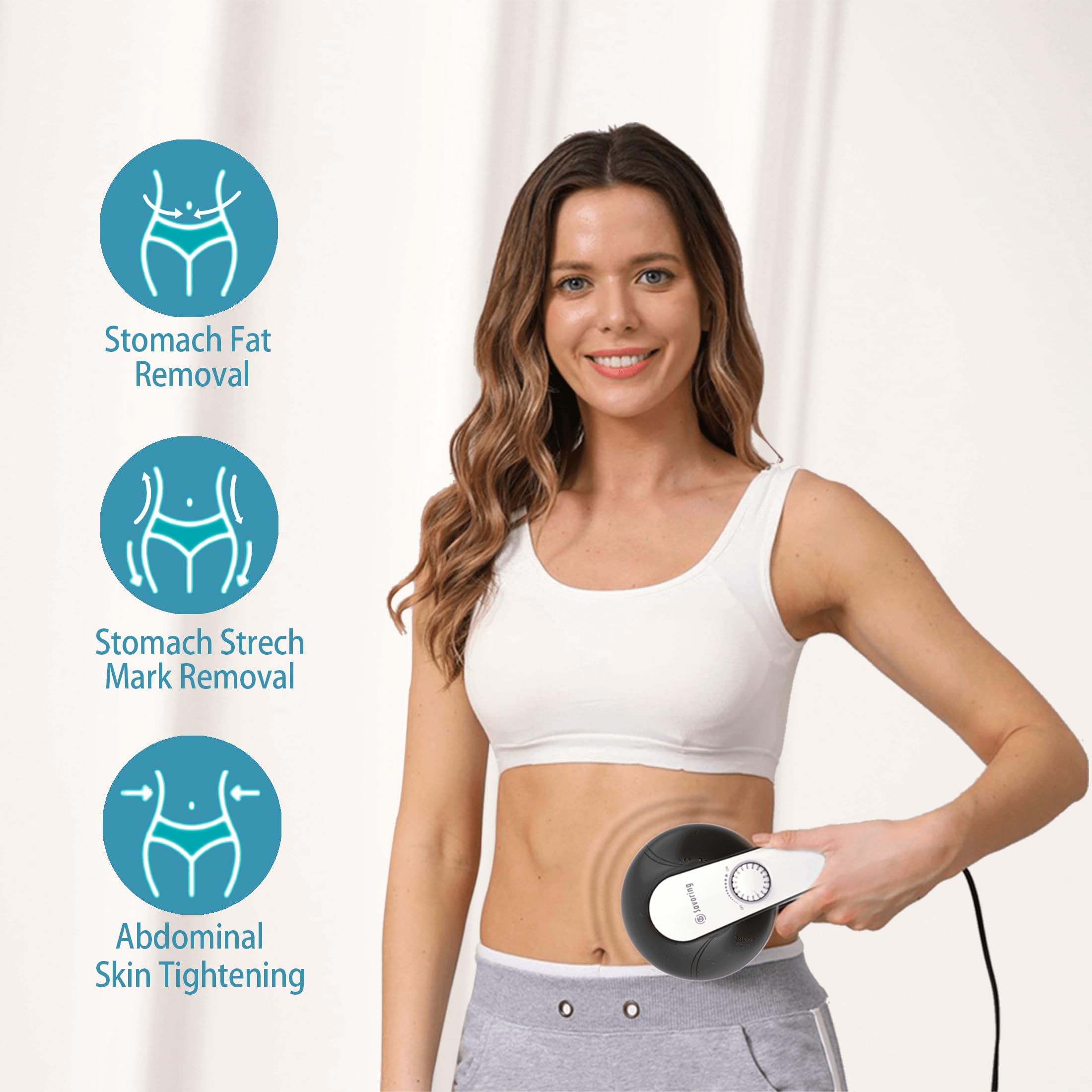 DS SAVORING interchangeable massage heads bag for targeted treatment areas