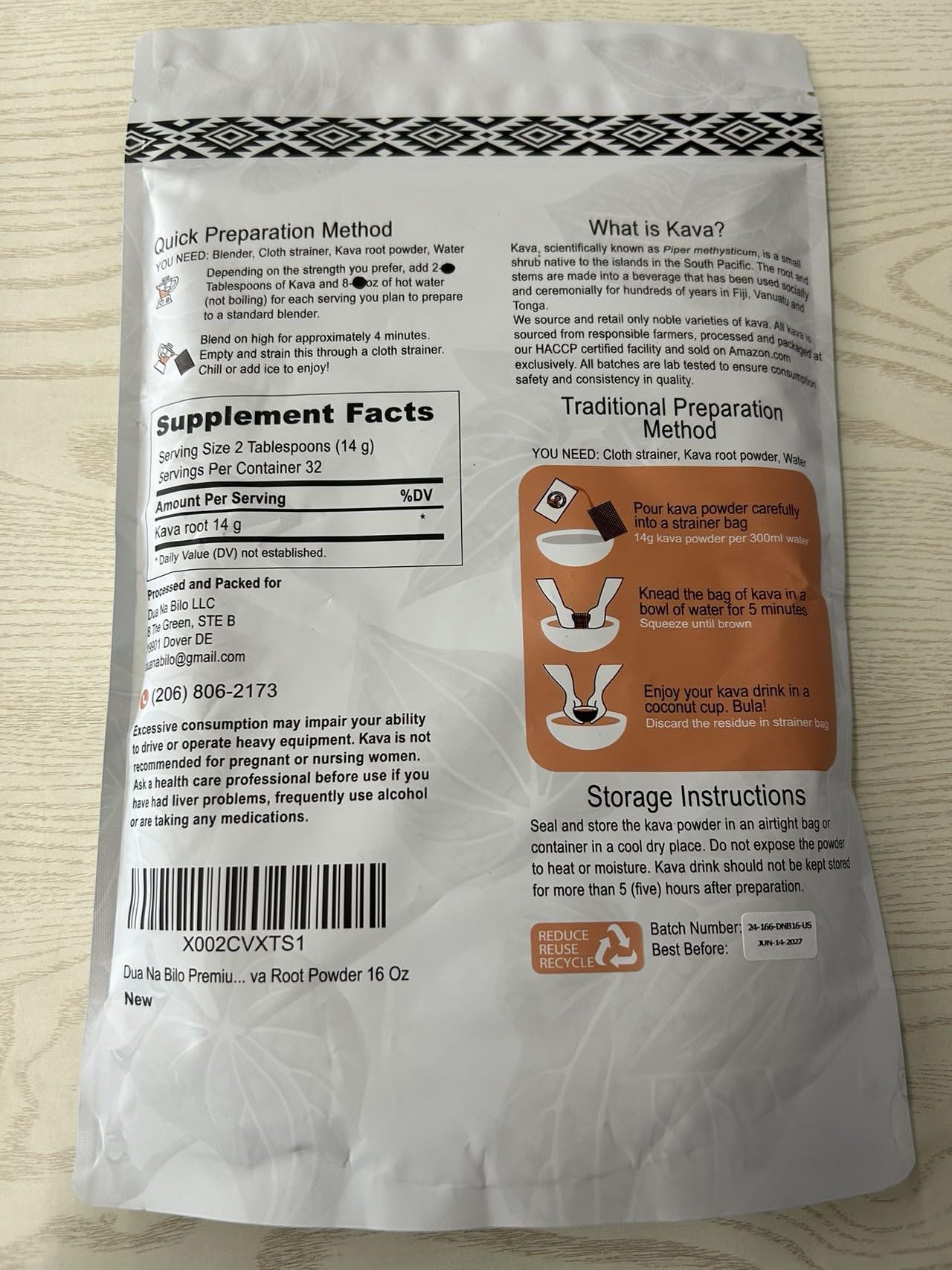 Dua Na Bilo kava undergoes HPLC testing for consistent kavalactone levels.