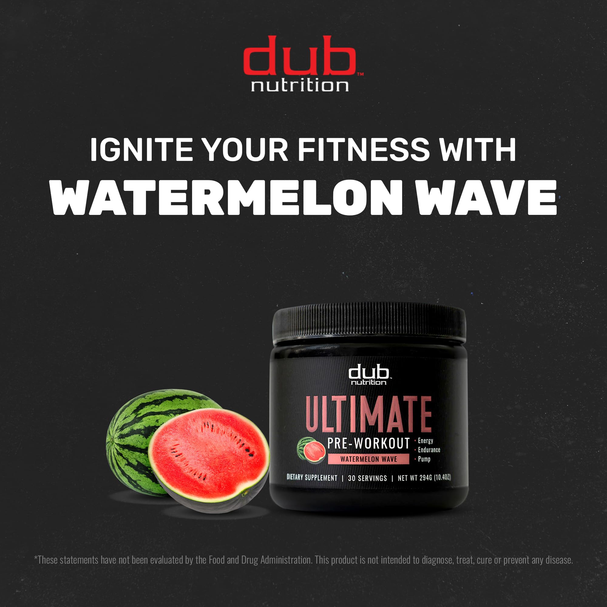 Dub Nutrition Watermelon Wave glass with ice ready for hydration