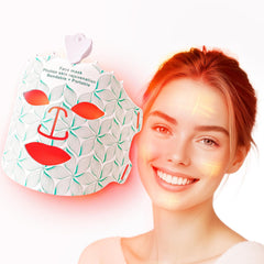 Duevie LED Face Mask soft silicone closeup for gentle full-face coverage.
