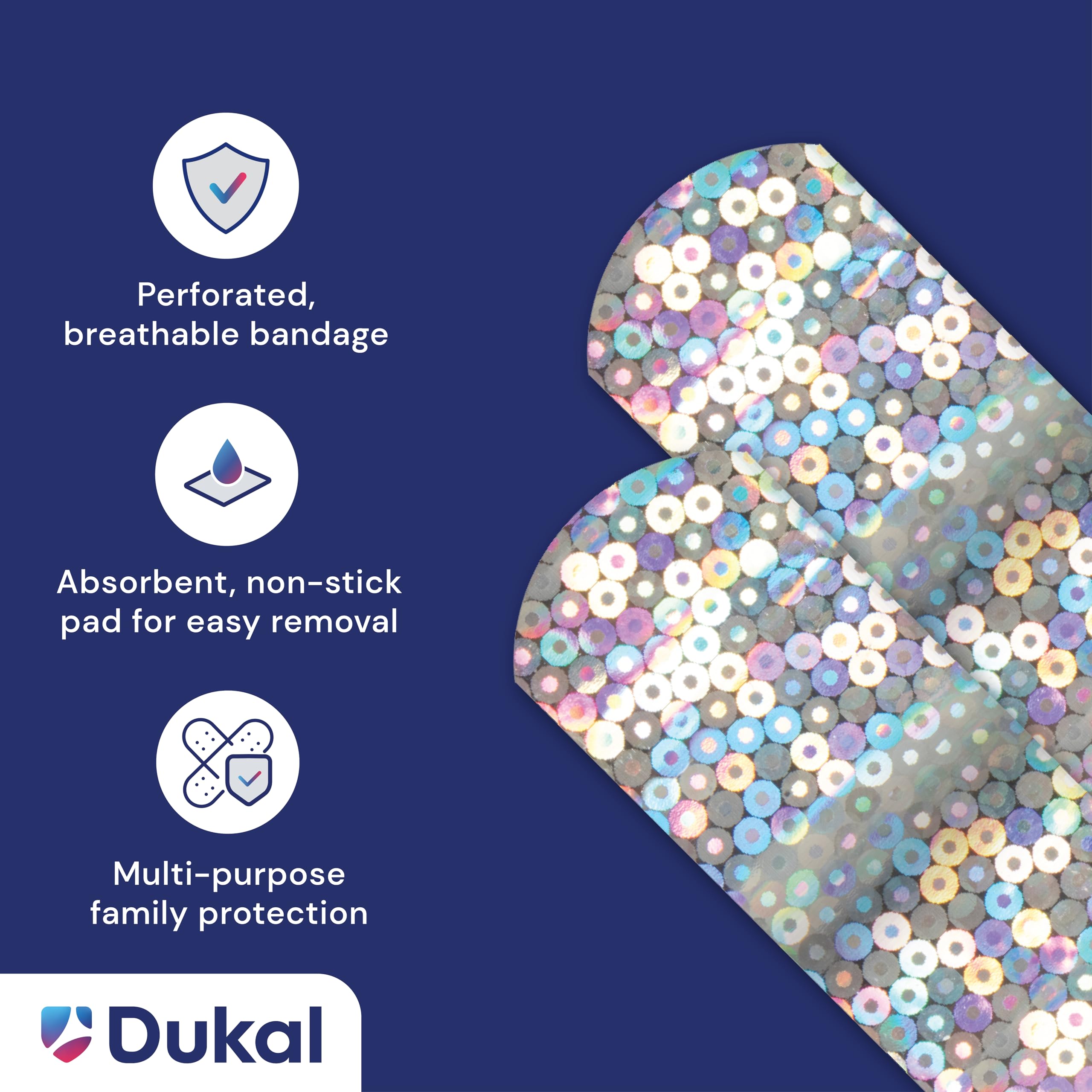 Box contains 100 bandages for reliable supplies